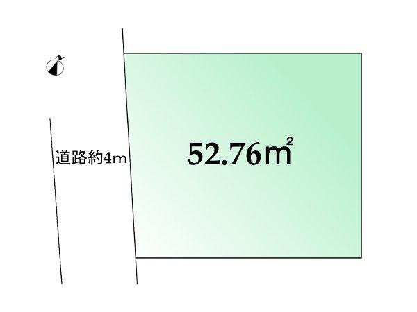 Compartment figure. 46,800,000 yen, 2LDK + S (storeroom), Land area 52.76 sq m , Building area 76.92 sq m