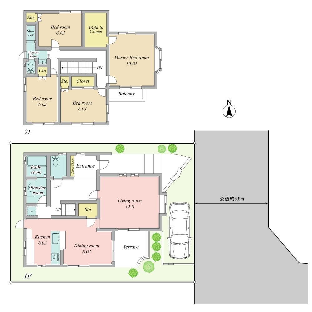 Floor plan. ■ Walk about 4 minutes until Komazawa Olympic Park (about 300m) ■ 4LDK type