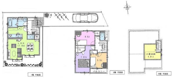 Floor plan. 51,800,000 yen, 3LDK+S, Land area 107.55 sq m , Building area 85.98 sq m floor plan