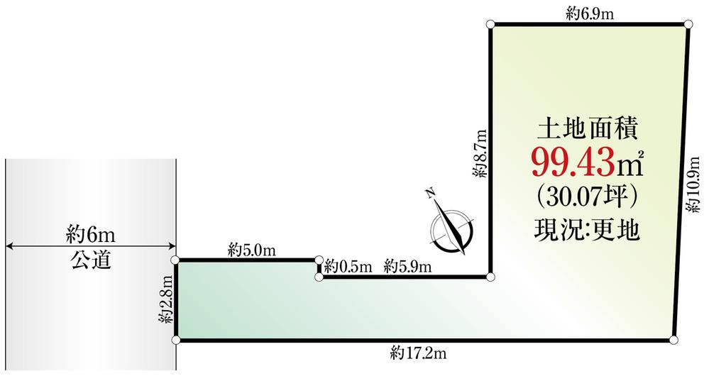 Compartment figure. Land price 59 million yen, Land area 99.43 sq m