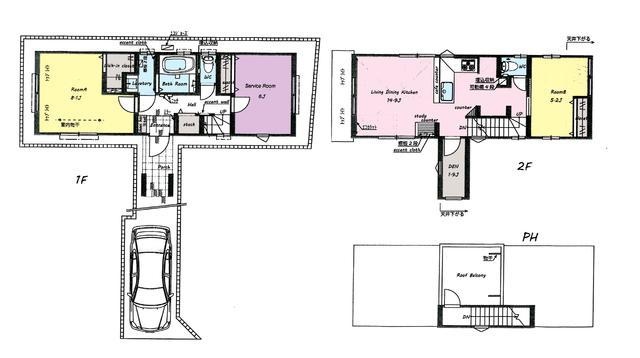 Floor plan. 60,800,000 yen, 2LDK + S (storeroom), Land area 94.6 sq m , It does as building area 87.21 sq m current state BASIS. 