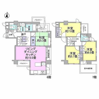 Floor plan.  [Floor plan] 4LDK type of occupied area 93.24 sq m
