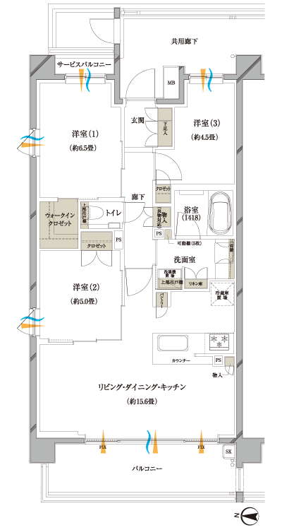 Floor: 3LDK + WIC, the area occupied: 70.5 sq m, Price: TBD