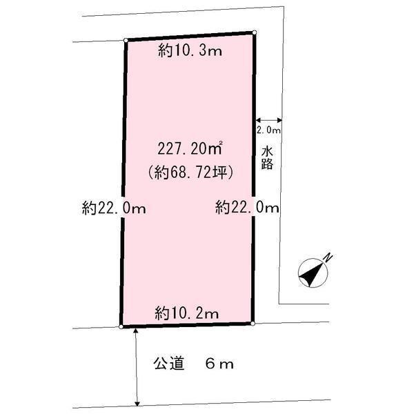 Compartment figure. Land price 159 million yen, Land area 227.2 sq m