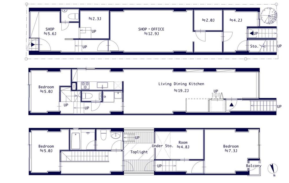 Floor plan. 94,500,000 yen, 4LDK + S (storeroom), Land area 79.73 sq m , Building area 151.12 sq m