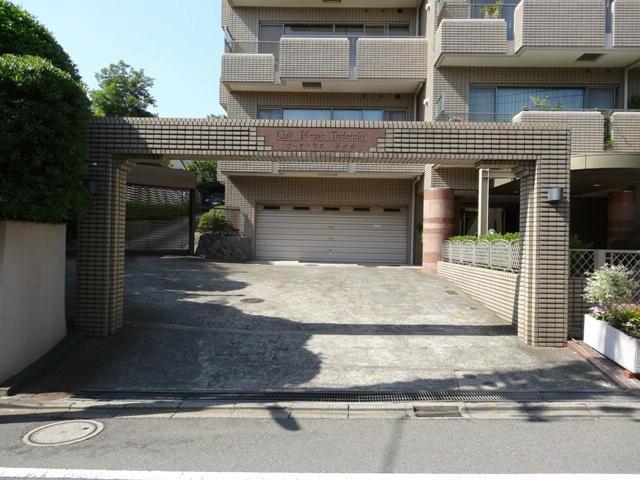 Parking lot. Parking entrance