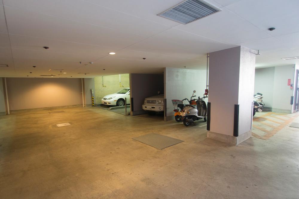 Parking lot. Common areas