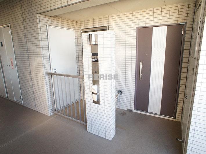 Entrance. There entrance before wide porch