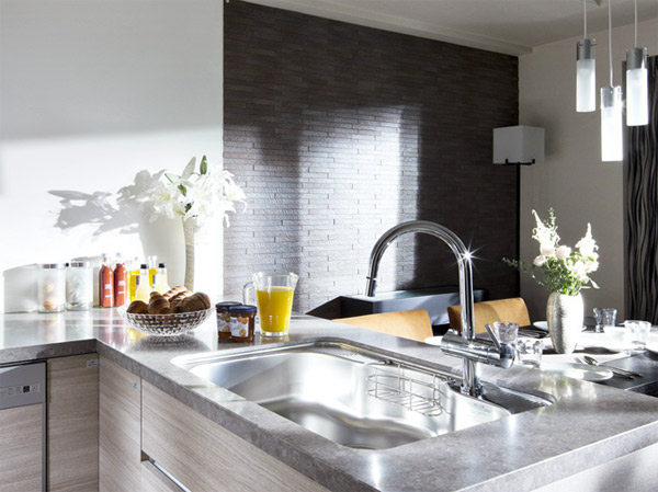 Living.  [kitchen ~ living ・ dining] A beautiful design and a rich feature, Kitchen open feeling snuggle.