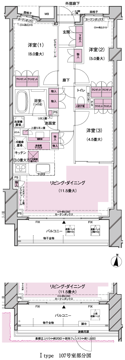 Floor: 3LDK, occupied area: 68.92 sq m, Price: 60,500,000 yen, now on sale
