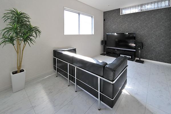 Model house photo. Construction Case (stylish)