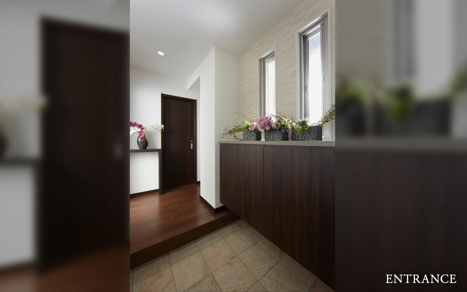 Model house photo. ENTRANCE