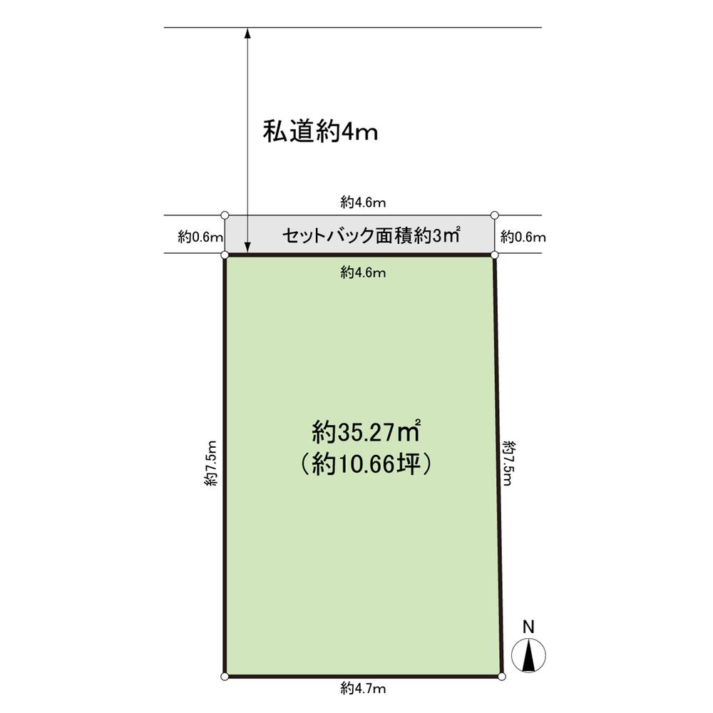 Compartment figure. 43,800,000 yen, 2LDK, Land area 38.27 sq m , Building area 60.94 sq m ■ A quiet residential area