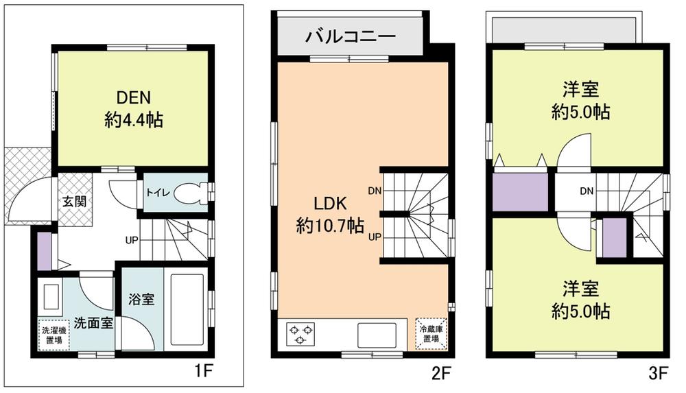 Floor plan. 43,800,000 yen, 2LDK, Land area 38.27 sq m , Building area 60.94 sq m ■ Building of presentation, Upon you.