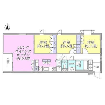 Floor plan. All of the room there is a window on the type of room.