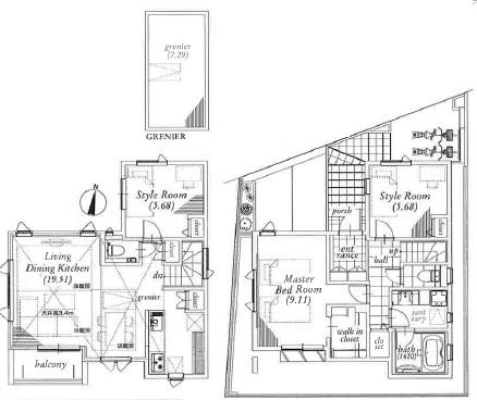 Floor plan. 97,800,000 yen, 3LDK, Land area 98.36 sq m , Building area 113.71 sq m