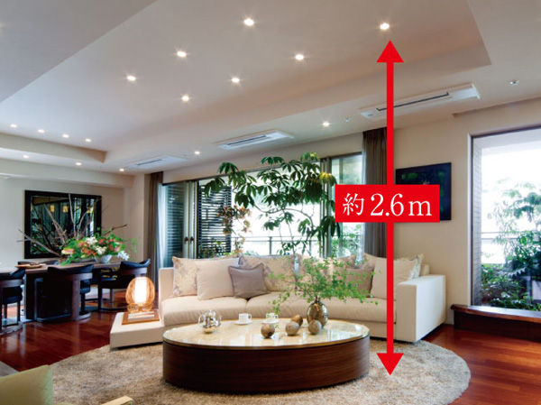 Other.  [Relaxed certain ceiling height] living ・ Dining and ceiling of Western-style (1), About 2.4m ~ Achieve a height of about 2.6m. Consideration to the vertical extent of the space. It was available in, Variety of plan, such as going to meet at the same time the person each of aesthetics and values ​​to live. They were carefully selected from the perspective of going to spend time here, When you touch, When you use, It seeks to texture and functionality to be felt.