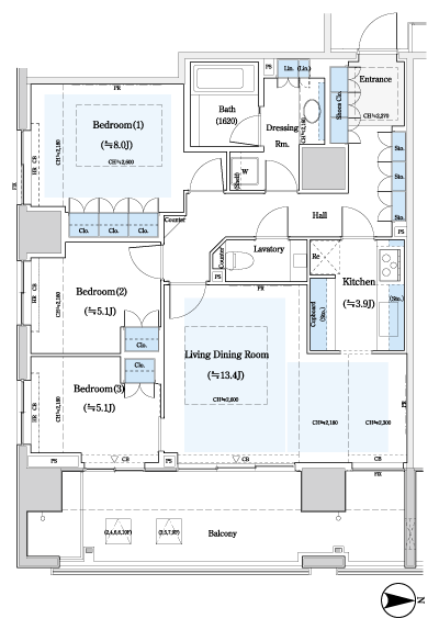 Floor: 3LD ・ K, the occupied area: 87.14 sq m, Price: 101 million yen, currently on sale