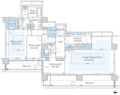 Floor: 3LD ・ K + WIC + SIC + P, the occupied area: 165.33 sq m, Price: 300 million yen, currently on sale
