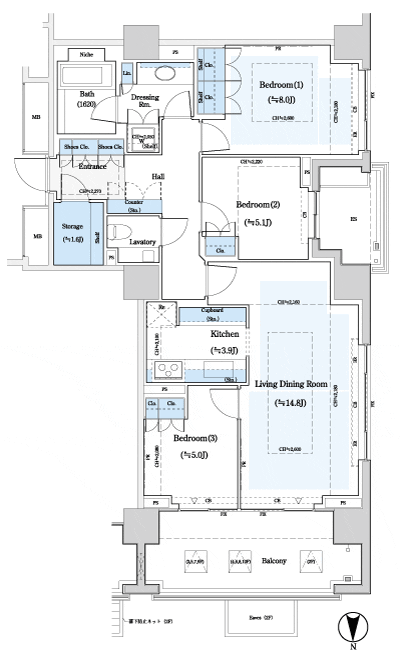 Floor: 3LD ・ K + ST, the area occupied: 90.07 sq m, Price: 96,600,000 yen ・ 98 million yen, currently on sale