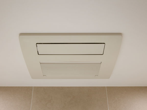 Bathing-wash room.  [Bathroom heating dryer] Moisture prevention ・ Effective antifungal measures. Laundry drying on a rainy day or at night, You can use it as a heating of a cold day.