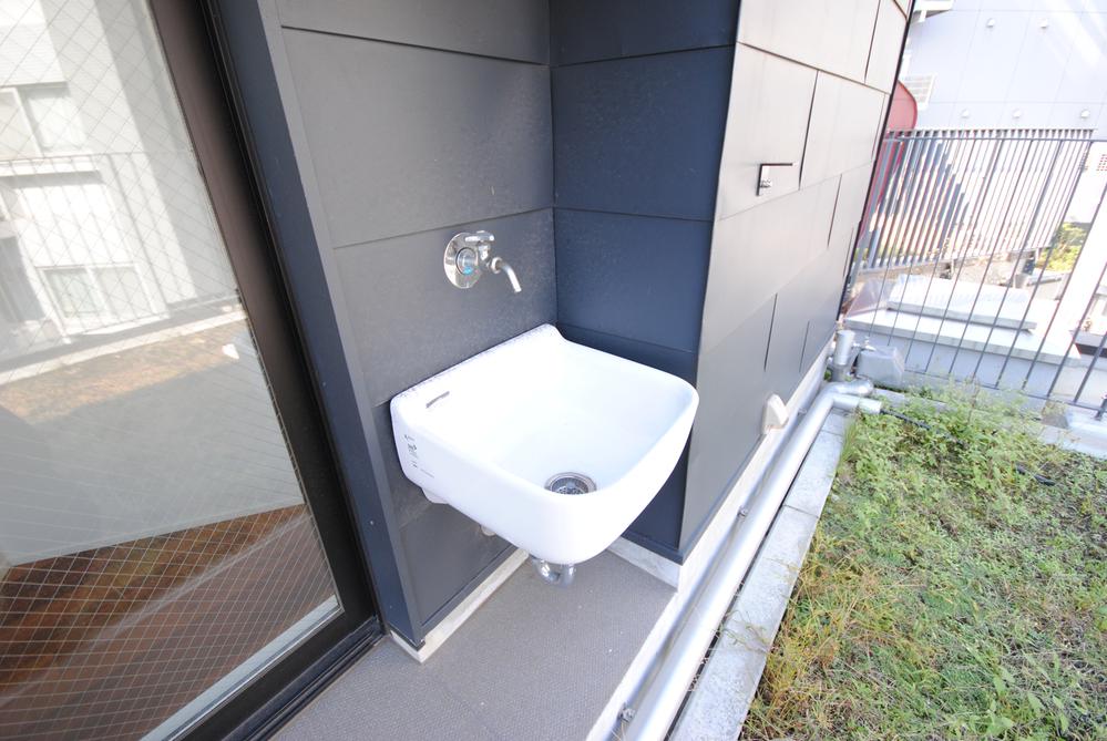 Balcony. Useful, for example, with gardening and home garden in with water