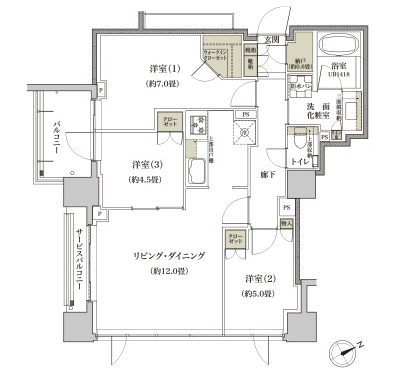 Floor: 3LDK + N, the occupied area: 73.17 sq m, Price: TBD