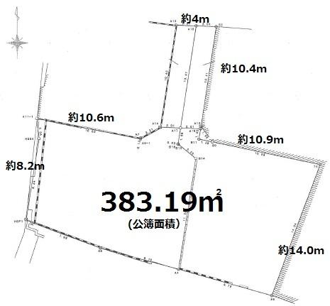 Compartment figure. Land price 369 million yen, Land area 383.19 sq m