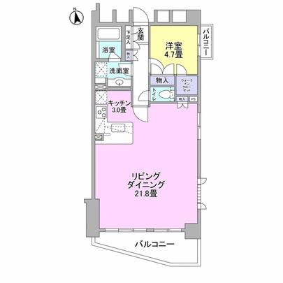 Floor plan. Occupied area 65.08 sq m Good day for the south-facing ※ When new construction is 2LDK