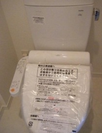 Toilet. Warm water washing toilet seat