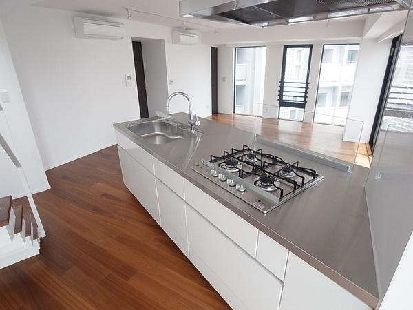 Kitchen. Open structure of the kitchen in the face-to-face