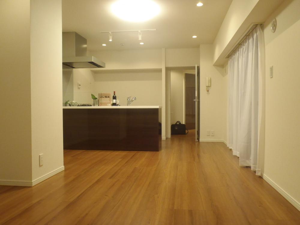 Living. There is an open kitchen LDK