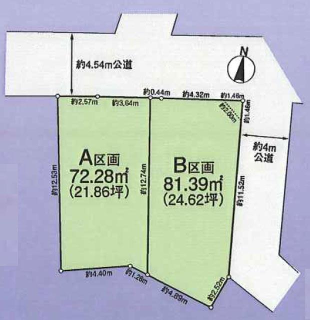 Compartment figure. Land price 85,900,000 yen, Land area 81.39 sq m