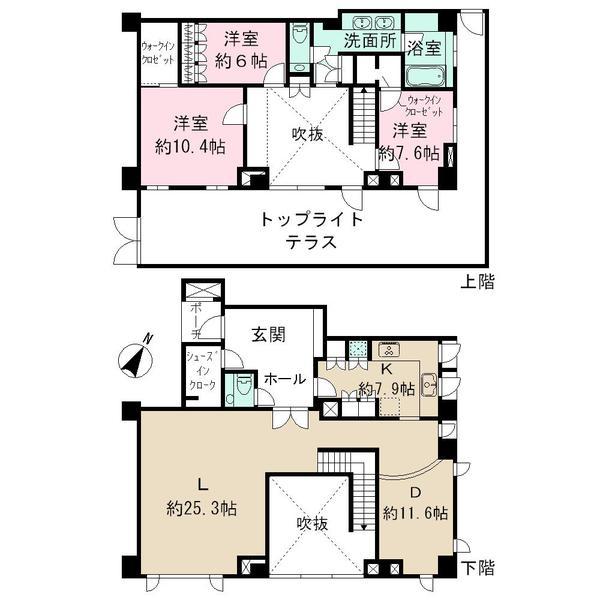 Floor plan. 4LDK, Price 215 million yen, Footprint 187.58 sq m
