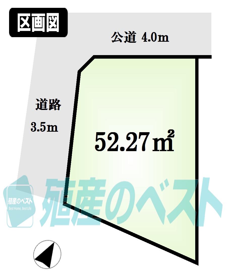 Compartment figure. Land price 39,700,000 yen, Land area 52.27 sq m Shinjuku ・ Shibuya ・ Harajuku is also a location highly convenient coming into the living area by bicycle.