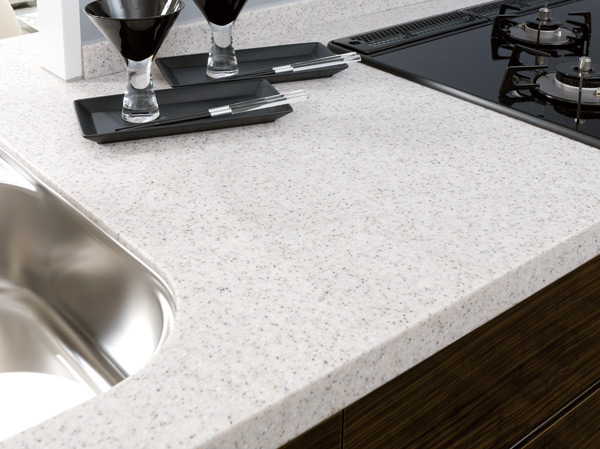 Kitchen.  [Artificial marble countertops] Countertops, beautifully, Also adopted an easy artificial marble maintenance. It will produce the upscale kitchen. (Same specifications)