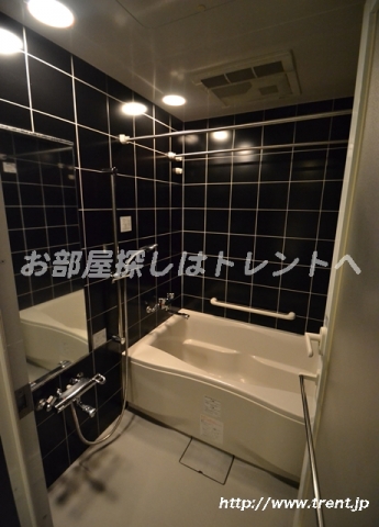 Bath. The room is a photograph of the same building 1K type.