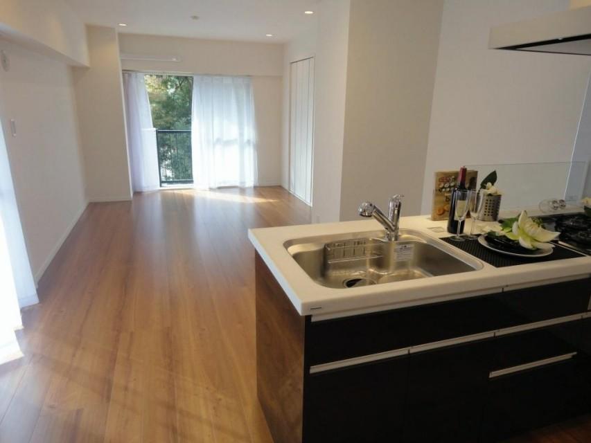Living. Is the view from the kitchen.