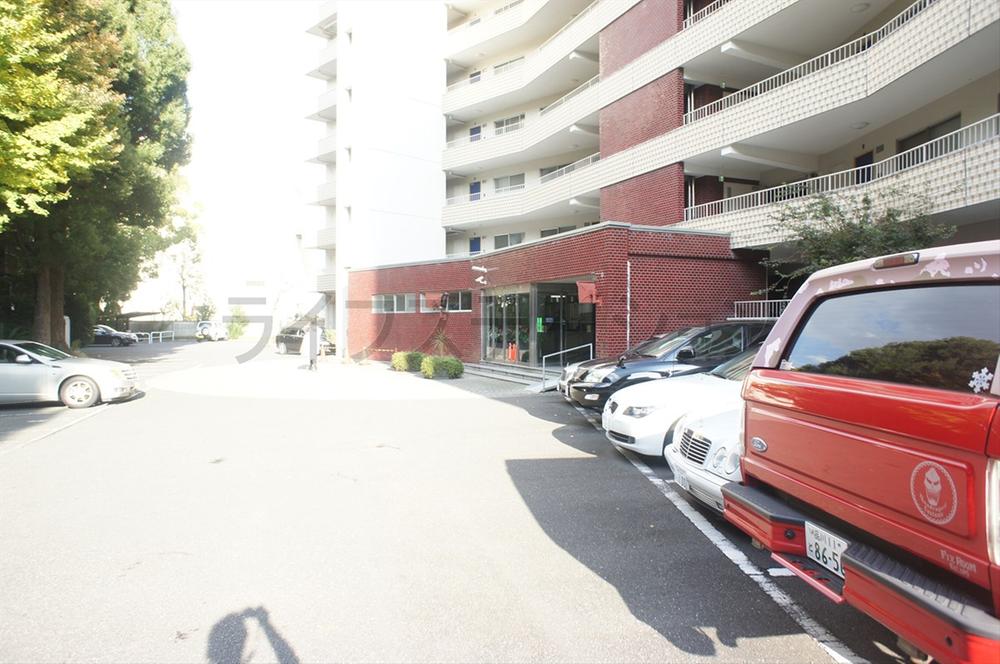 Parking lot. Common areas
