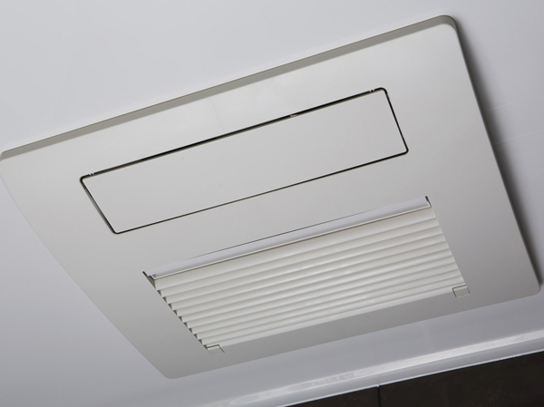 Bathing-wash room.  [Mist sauna with bathroom ventilation dryer] Mist sauna to promote sweating and metabolism. Bathroom is the comfortable relaxation space.