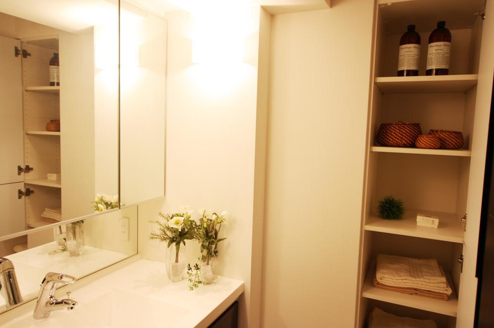 Wash basin, toilet. Many washroom of storage