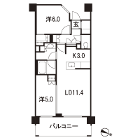 Floor: 2LDK, occupied area: 57.65 sq m, Price: TBD