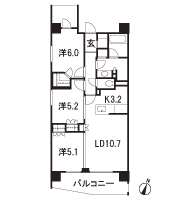 Floor: 3LDK, occupied area: 68.98 sq m, Price: TBD