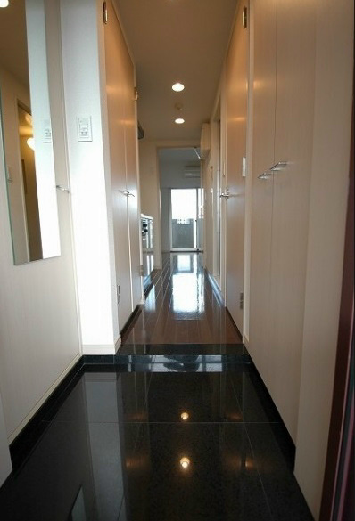 Entrance. For indoor beauty room. 