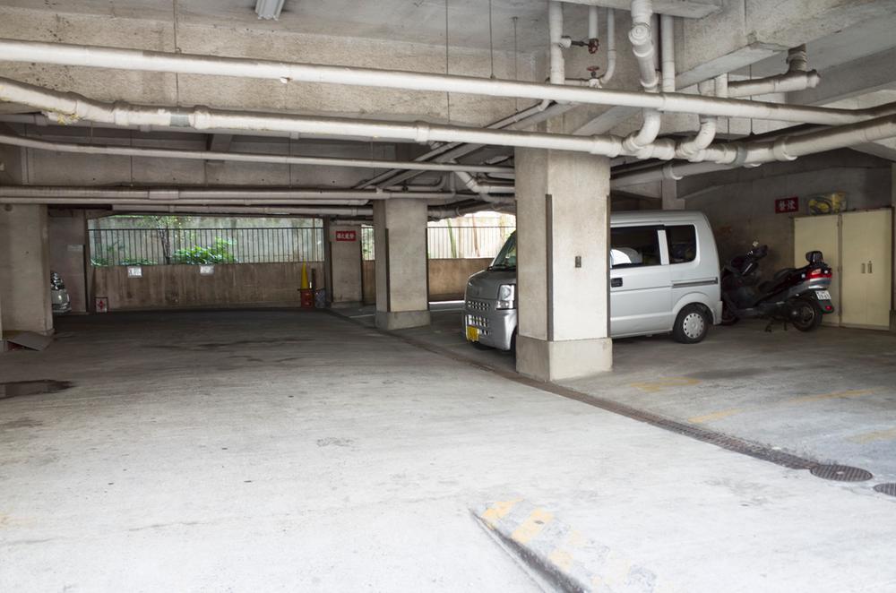Parking lot. Common areas