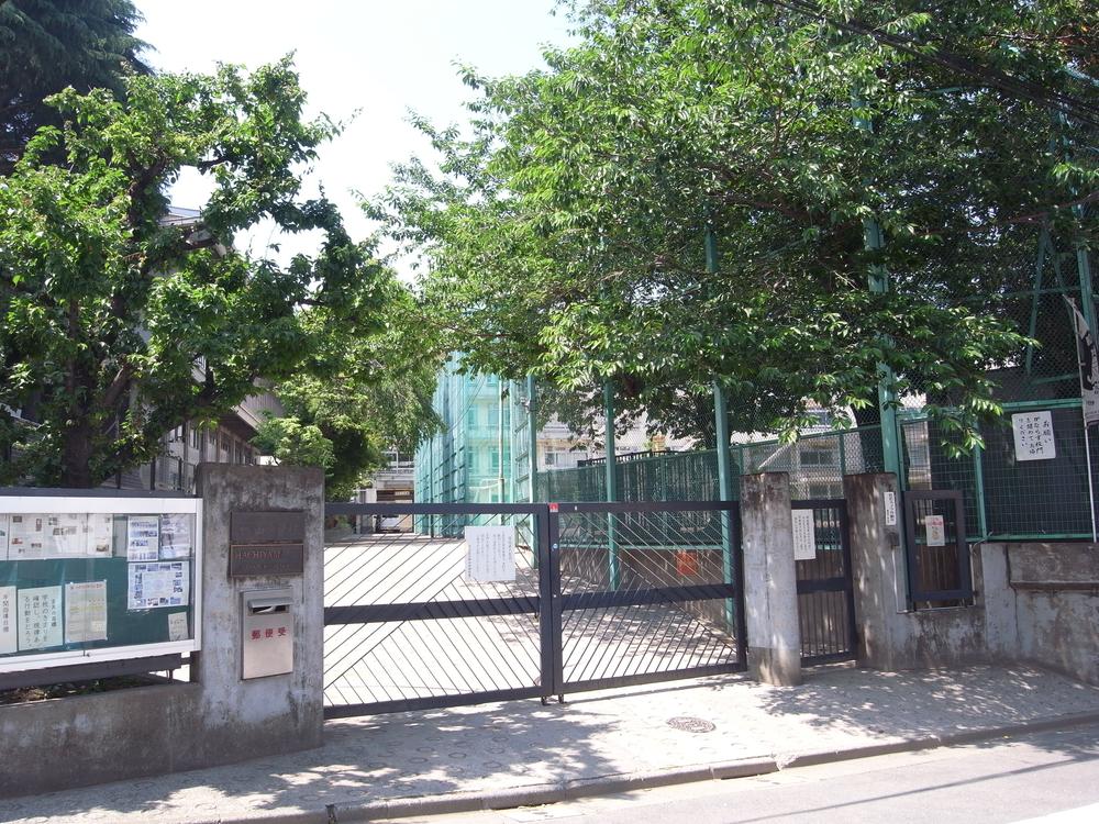 Junior high school. Hachiyama 1522m until junior high school