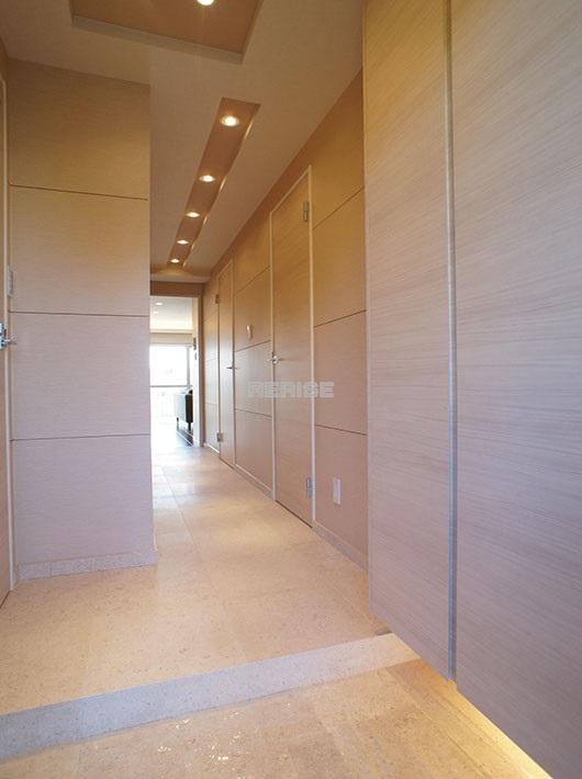 Entrance. Entrance and corridor using natural marble