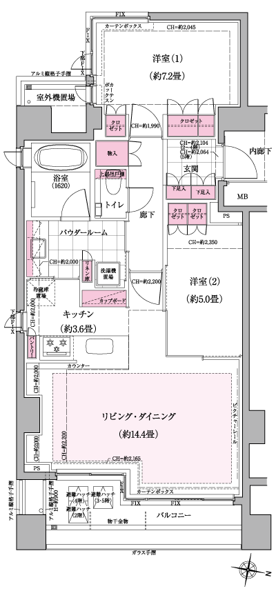 Floor: 2LDK, occupied area: 70.01 sq m, Price: TBD