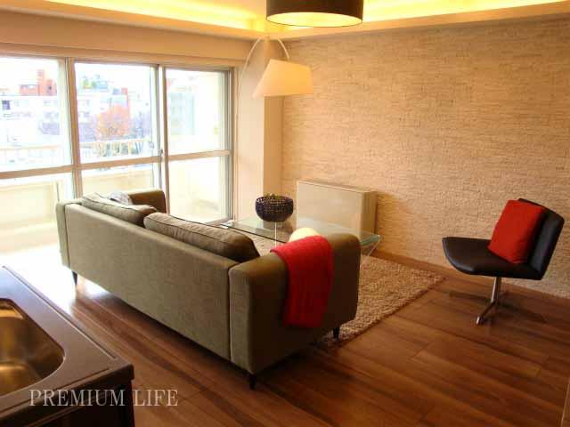 Living.  [South-facing sun per well per] Plenty contains the sun from the large windows.