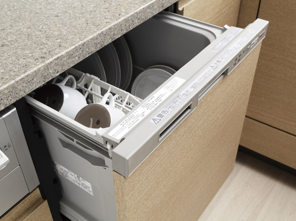 Kitchen.  [Dish washing and drying machine] Comfortable support for the clean up after a meal. Menzai has also enhanced the interior of the same finish and cabinet.